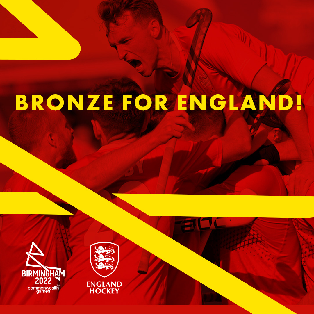 THEY'VE DONE IT! 🏴󠁧󠁢󠁥󠁮󠁧󠁿

England's men take bronze 🥉

They have bounced back brilliantly to take a well-deserved medal 🙌

Enjoy it guys! We are very proud of you 🏑

ENG 🏴󠁧󠁢󠁥󠁮󠁧󠁿 6-3 🇿🇦 RSA