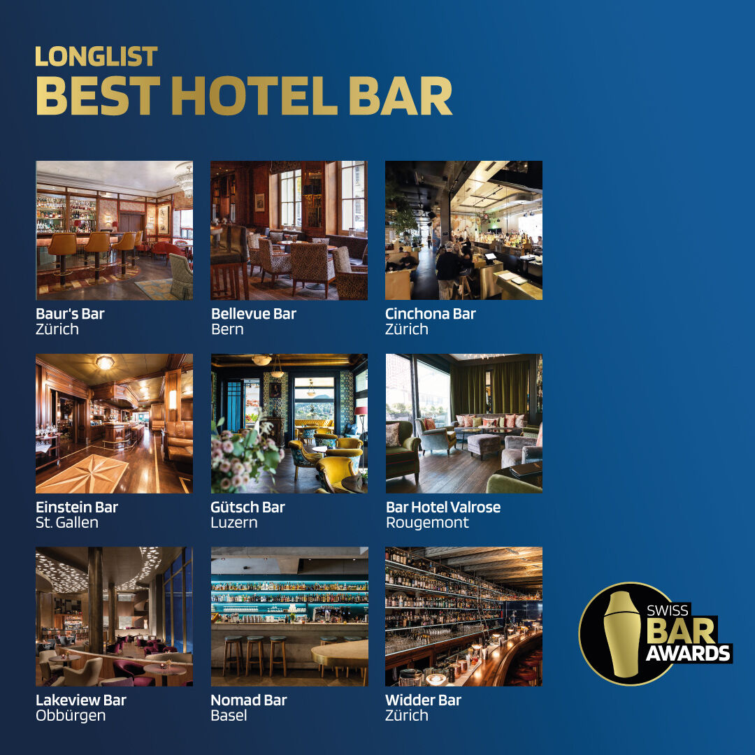 barnews's tweet image. 𝗕𝗮𝗿 𝘂𝗻𝗱 𝘇𝘂𝗴𝗹𝗲𝗶𝗰𝗵 𝗔𝘂𝘀𝗵𝗮̈𝗻𝗴𝗲𝘀𝗰𝗵𝗶𝗹𝗱 𝗲𝗶𝗻𝗲𝘀 𝗛𝗼𝘁𝗲𝗹𝘀. 𝗗𝗮𝘀 𝘀𝗶𝗻𝗱 𝗱𝗶𝗲 𝗡𝗼𝗺𝗶𝗻𝗶𝗲𝗿𝘁𝗲𝗻 𝗳𝘂̈𝗿 𝗱𝗶𝗲 #SwissBarAwards 𝗶𝗻 𝗱𝗲𝗿 𝗞𝗮𝘁𝗲𝗴𝗼𝗿𝗶𝗲 𝗕𝗲𝘀𝘁 𝗛𝗼𝘁𝗲𝗹 𝗕𝗮𝗿 𝟮𝟬𝟮𝟮:

swissbarawards.ch/awards/best-ho…