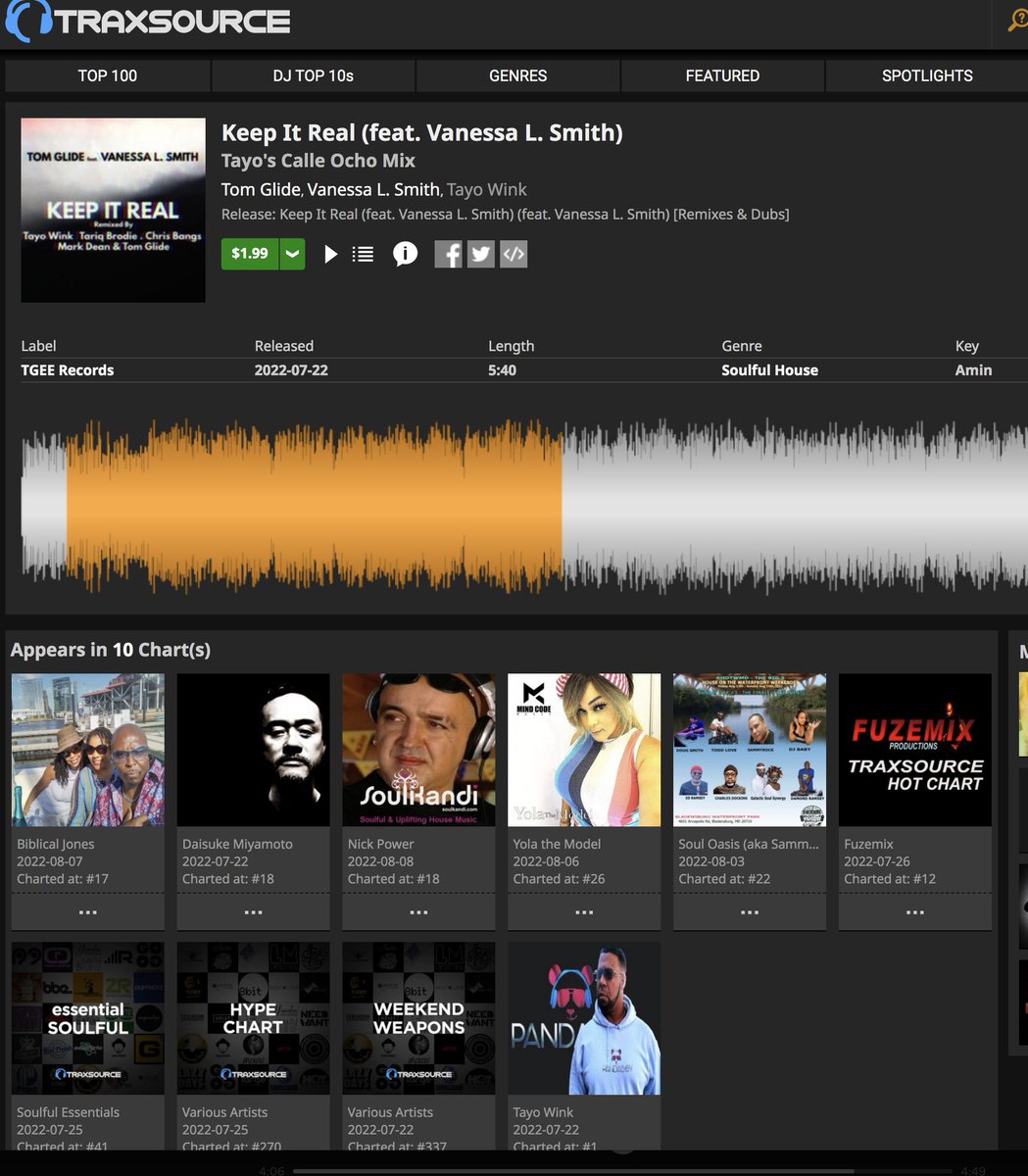traxsource.com/track/10164591…

Already in 10 charts . Add yours <3

<a href="/TayoWink/">Tayo Wink - PANDABOY</a> <a href="/thenessa1971/">Vanessa L. Smith</a> <a href="/symphonicdist/">Symphonic Distribution</a>