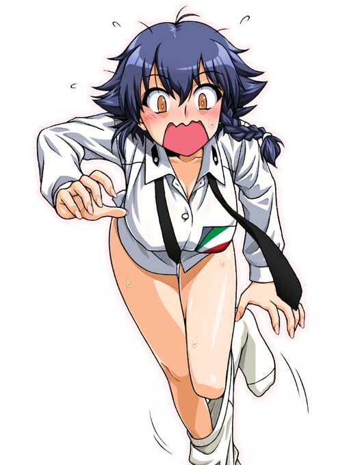 制服の下に水着を着ているからいつでも準備OKなペパロニも描きました!
本当は大地葉さんのお誕生日でもある8月6日…はちがつろくにち…は ろ に…#ペパロニの日 !に描きたかったのですが、横須賀へ行ってたら間に合いませんでしたテヘペロ 