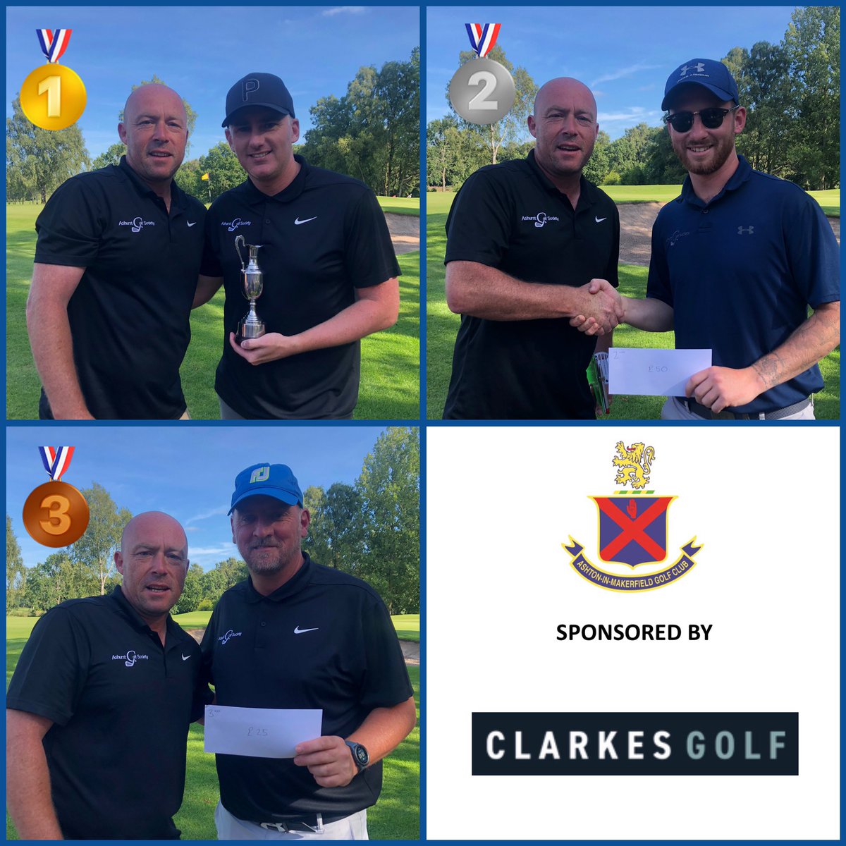 ashurst_golf's tweet image. AGS Open 🏆 @AshtonGolfClub 

🥇Daley Connelly (66)
🥈Shaun McCartan (69)
🥉Ian Lammond (70)

Prizes: @ClarkesGolf Vouchers 

This course never lets us down, well done to their green staff 👏🏼👏🏼 look forward to seeing you next year

Thanks to Clarkes Golf for their sponsor 🫱🏻‍🫲🏼