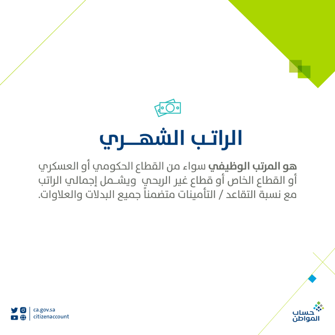 الإفصاح عن الدخل الشهري 