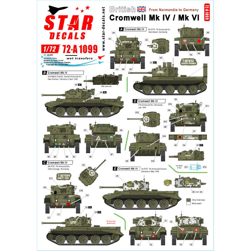 SGSModelStore's tweet image. Recently added - Star Decals 72-A1099 British Cromwell Mk IV / VI Decals 1/72
only £ 6.50 GBP.
Show now 👉👉 shortlink.store/auvrtvXyf