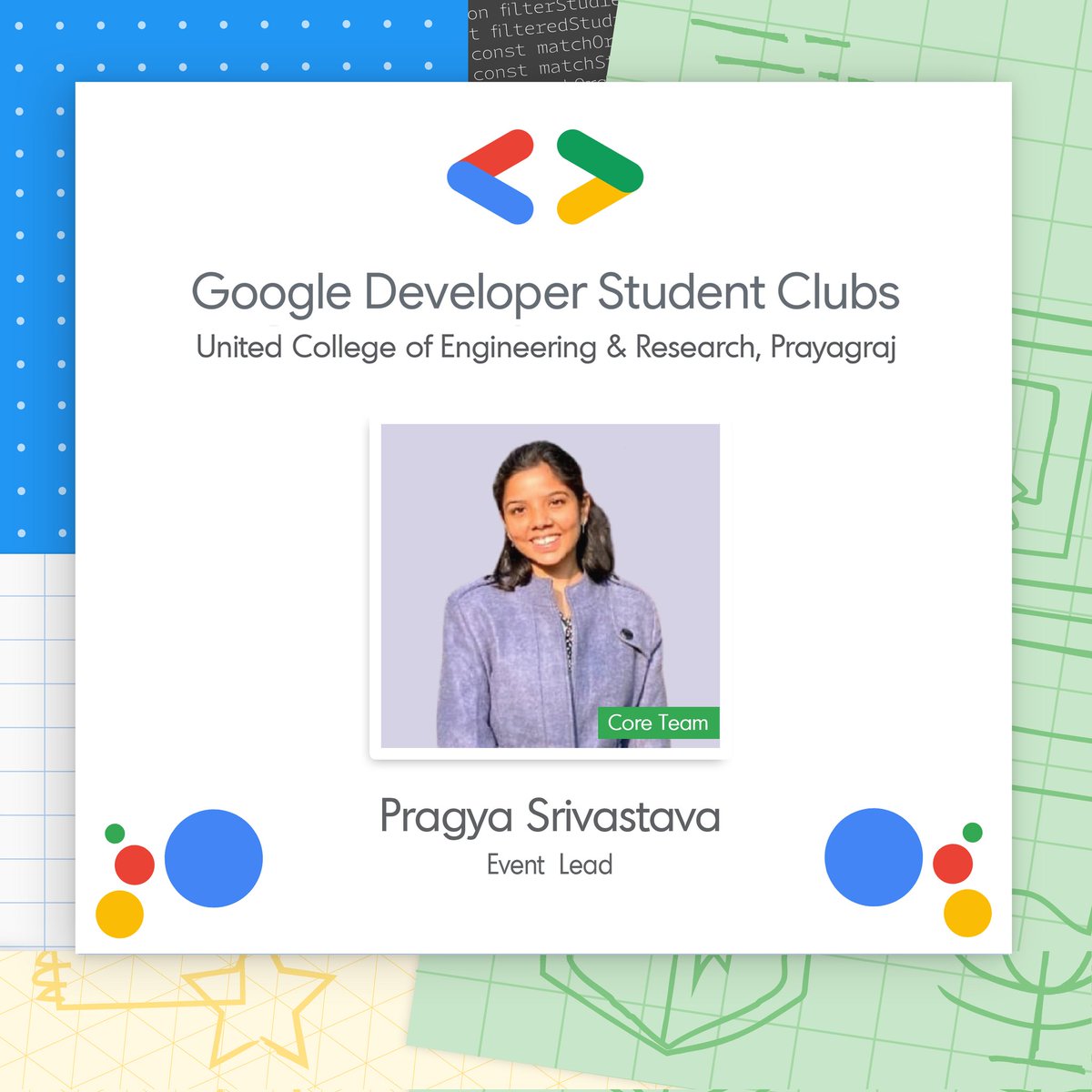 itsPragya028's tweet image. Very grateful for this!❤️✨
#googledeveloperstudentclub #gdsc #Google #lead #gdsclead
