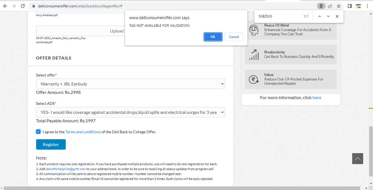 anujbansal3004's tweet photo. @GyftrIndia Too Pathetic #BacktoCollage Service - @DellCares @Dell Take a Serious Action. When i am trying to avail Extended Warranty - Its showing Dell Service Tag Unavailable. @Amazon as per GYFTR team, some problem in PRODUCT. #FRAUD #COLLAGE #INDIA #COVID #INDIA #AMAZON #DELL https://t.co/8vtrJYKKgC