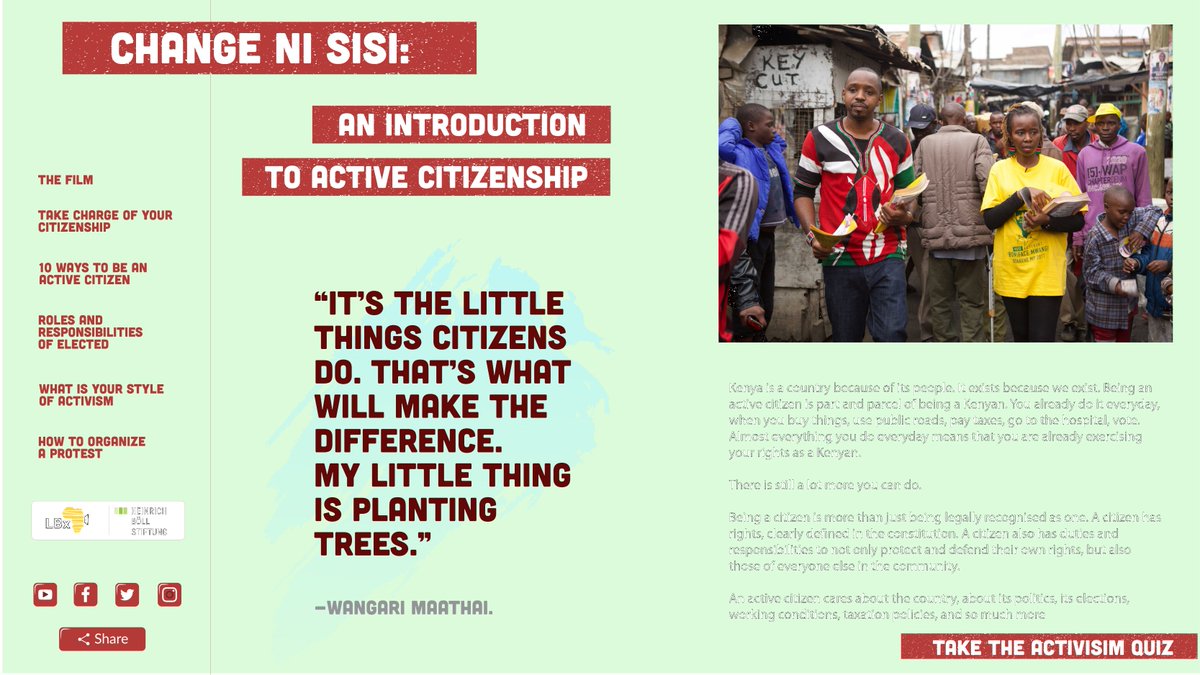 ➡️changenisisi.com share 10 way on how to be an active citizen. Have a look⬇️⬇️ Remember, change starts with YOU.✊🏾 #ChangeNiSisi @softiethefilm