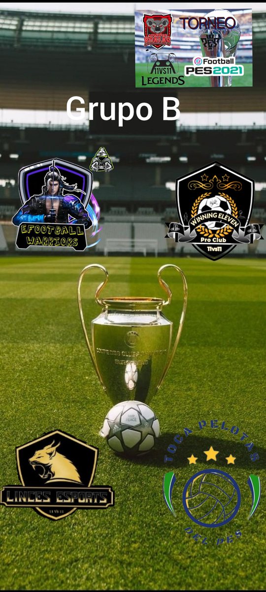 Ayer comenzó nuestro último torneo de leyendas!!! Aquí os presentamos los dos grupos!!! <a href="/FenixPes/">FÉNIX PES eSPORT</a> <a href="/esports_linces/">Linces ESports</a> <a href="/Pespasion1vs1/">Pespasion pero solo un poco</a> <a href="/Winning_mora/">Winning Eleven PRO Club</a> <a href="/Astur10vs10/">Selección Astur-Cantabra PES2021 10vs10</a> @Warriors10vs10 <a href="/Tocapelotasdel1/">Tocapelotasdelpes</a>