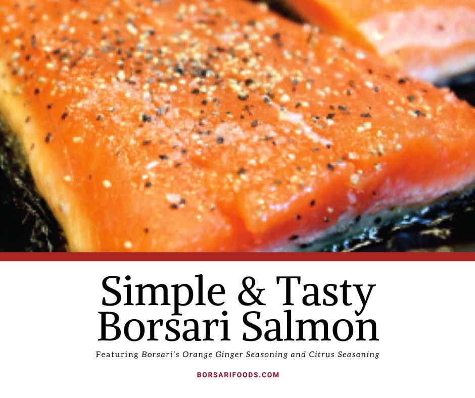 Brush the salmon with olive oil, sprinkle Orange Ginger or Citrus Seasoning, and add a layer of Coffee Seasoning Rub. Grab the recipe on our website: loom.ly/t-YKJ08