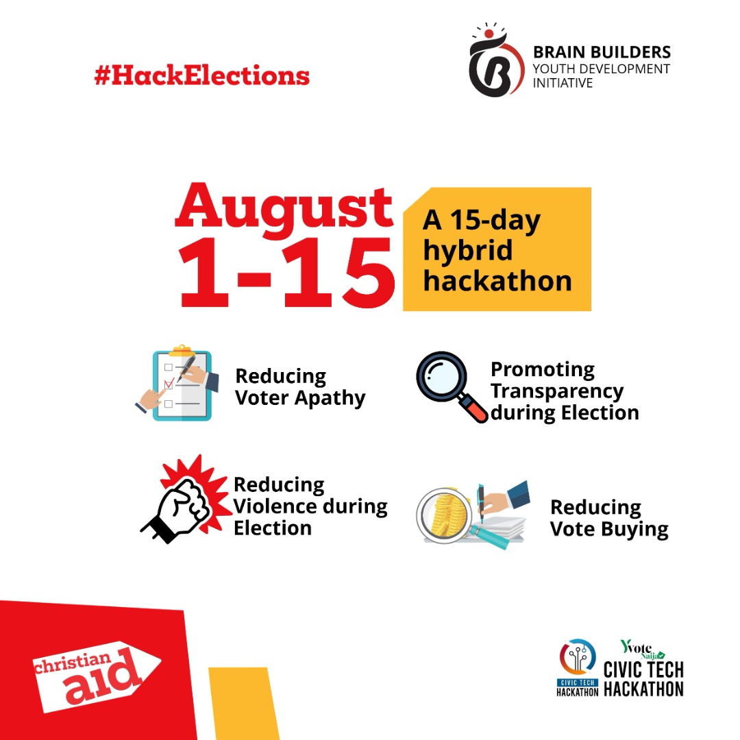 yvotenaija's tweet image. One insightful week of the #CivicTechHack has just concluded and a new creative one is about to begin.
A virtual pitch is scheduled for the 11th and 12th of August, where all our innovators would pitch their solutions after our esteemed mentors have wrapped up their training.