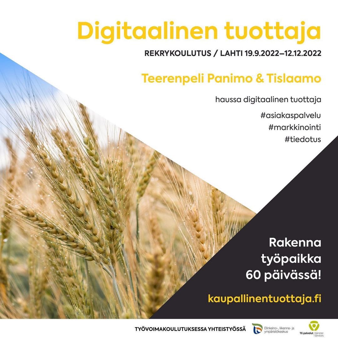 ”Tulisit keskittymään yksityisasiakkaisiimme, mutta mikäli paukkuja riittää, pääset toimimaan myös yrityspuolella. Edustat yritystämme asiakasrajapinnassa.”

Lue: kaupallinentuottaja.fi/teerenpeli-pan…

#työpaikkojaluomassa #rekrytointi #yhteishankintakoulutus #työvoimakoulutus @Teerenpeli