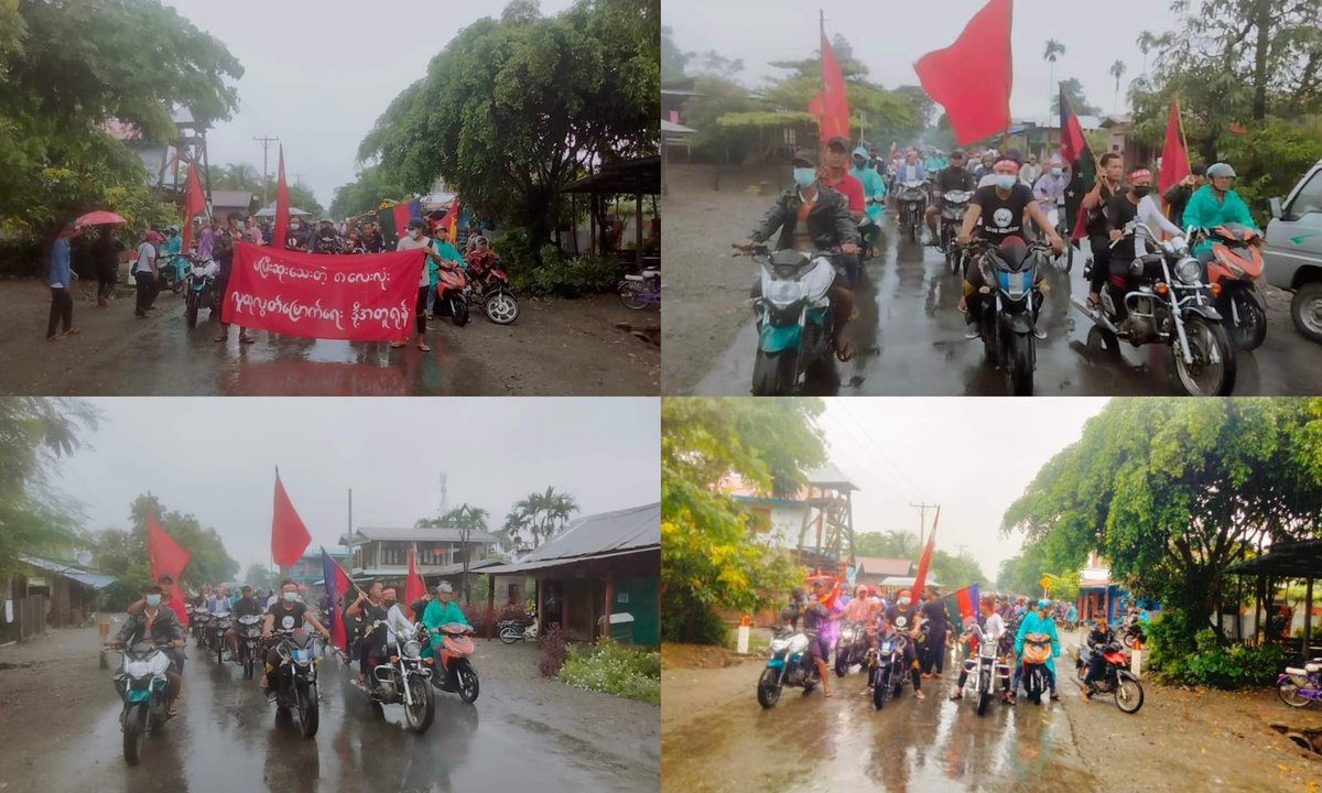 PVamplify's tweet photo. Today we honor the #8888Uprising revolutionaries who bravely faced military rule and violence. Despite severe repression, the people of #Myanmar in all regions unite and take to the streets, determined to continue the fight for democracy and rule of law. #WhatsHappeningInMyanmar https://t.co/HG75drusjW