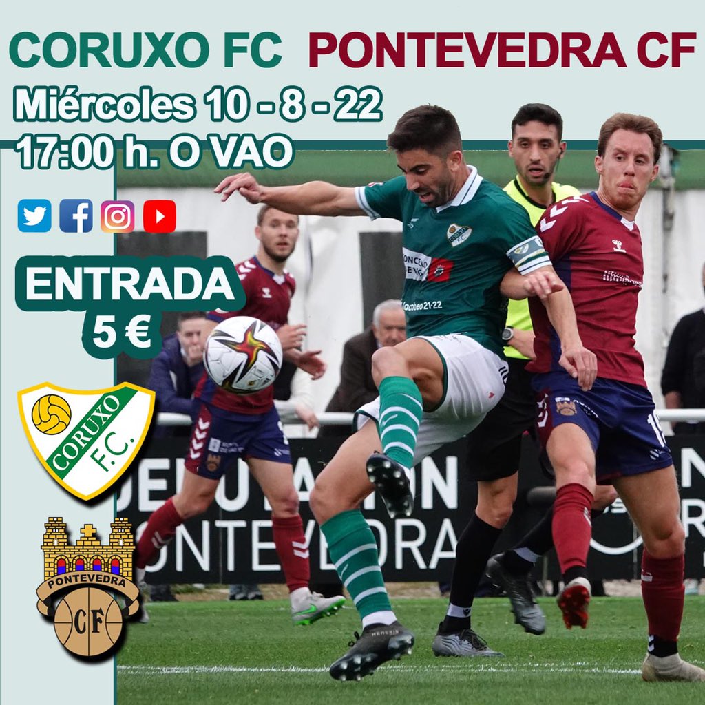 PRETEMPADA GRANATE | Seguimos con rumbo ao comezo da tempada con outro amigable!

📅 Mércores 10
🕔 17:00
🏟 O Vao
⚔️ <a href="/CoruxoFCoficial/">Coruxo FC ⚒️</a> 

🎟 Ata 15 anos gratis
🙋 Público xeral 5€

#IzandoVelas ⛵️⚓️
#HaiQueRoelo