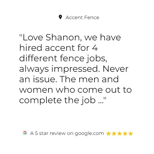 AccentFence's tweet photo. We appreciate the lovely feedback of Accent Fence. Thank you and have a great day! https://t.co/QMklIhjI7o