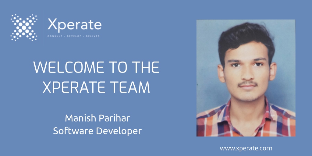 We're thrilled to announce that Manish Parihar joins Xperate today as our latest Software Developer. 

Manish joins our talented, and fast growing, Pune team and is our 4th hire already this month!   

#legaltech #growingteam #softwaredevelopment #Pune