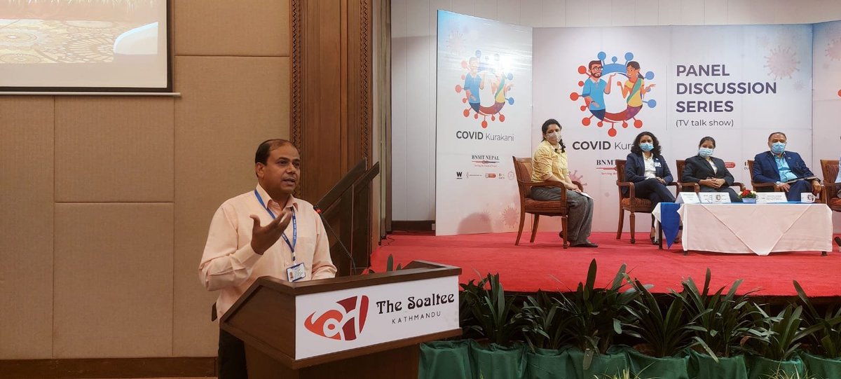 BiratNepal's tweet photo. Final episode of COVID Kurakani Panel Discussion Series funded by @wellcometrust begins in Kathmandu, unraveling dialogue between health workers & panelists on prospects & challenges of pathogen sequencing, & country's strategies to strengthen it
@smadixit #NHRC #CMDN @LSTMnews https://t.co/0GpOaZZa51