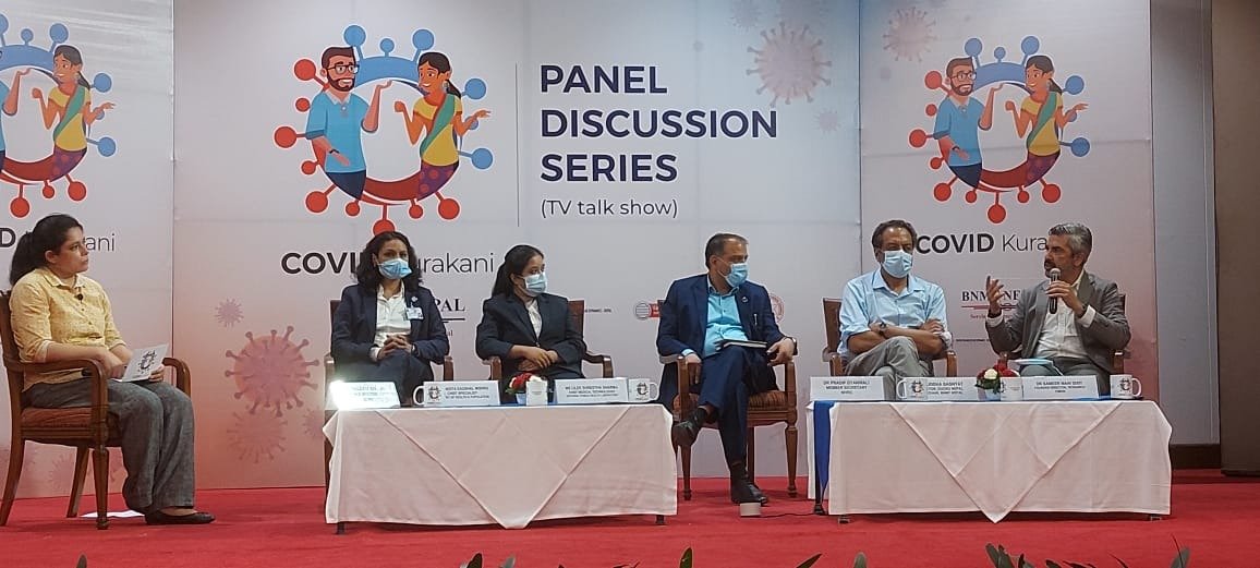 BiratNepal's tweet photo. Final episode of COVID Kurakani Panel Discussion Series funded by @wellcometrust begins in Kathmandu, unraveling dialogue between health workers & panelists on prospects & challenges of pathogen sequencing, & country's strategies to strengthen it
@smadixit #NHRC #CMDN @LSTMnews https://t.co/0GpOaZZa51