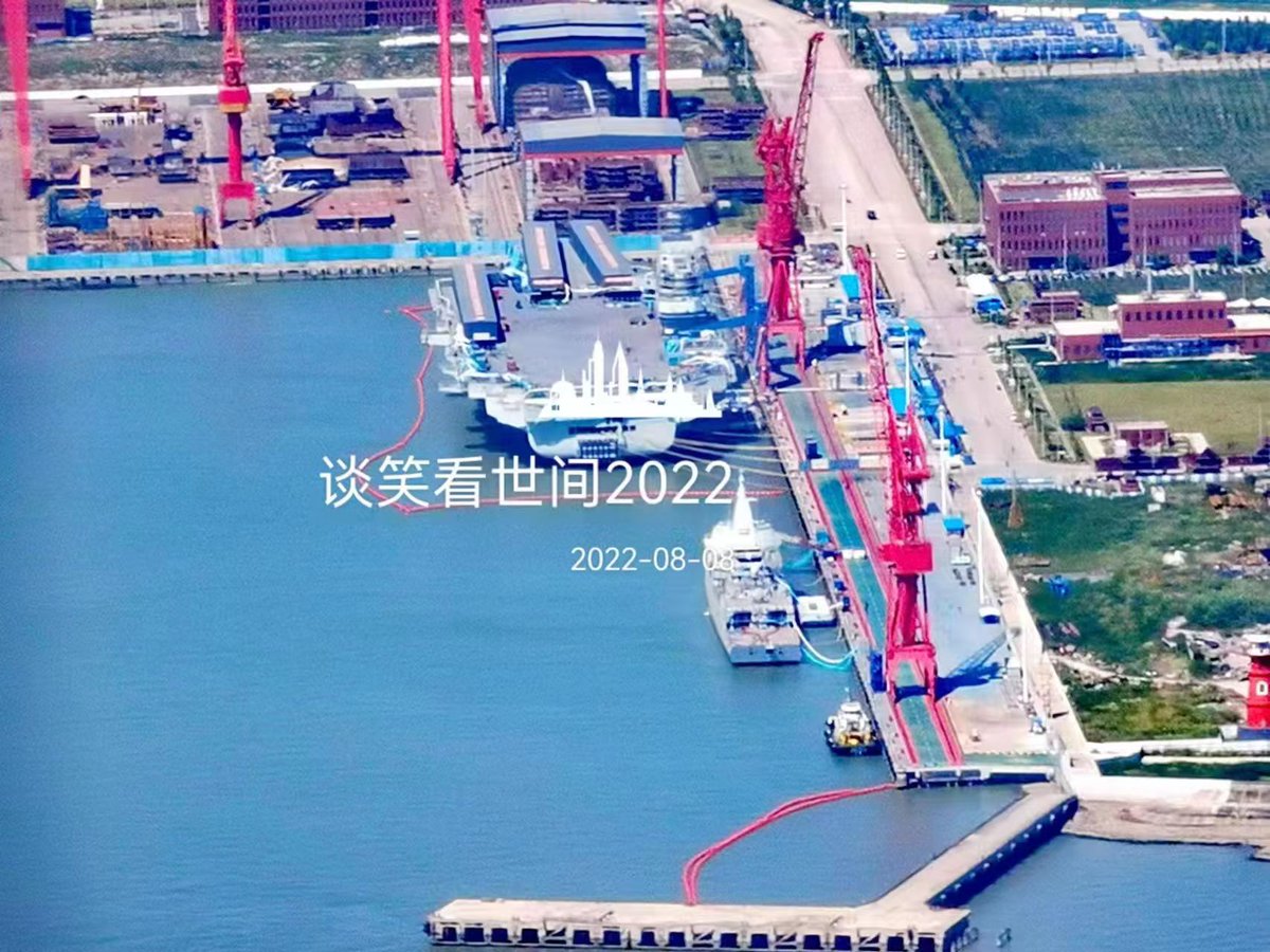 louischeung_hk's tweet image. Latest images of Type 003 carrier 😎
(Images via 谈笑看世间2022）