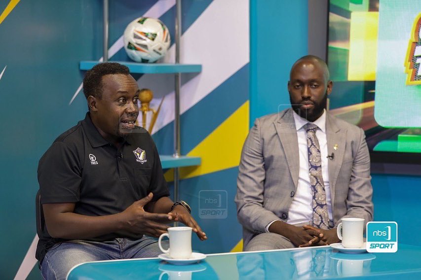 soltilo_uganda's tweet photo. 先週ウガンダの人気スポーツ番組「SPORT THIS MORNING」に出演したダイレクターのハロルドとアサフ新監督たちの収録中の様子👀💙
#sbsfc https://t.co/uJkeks5gET