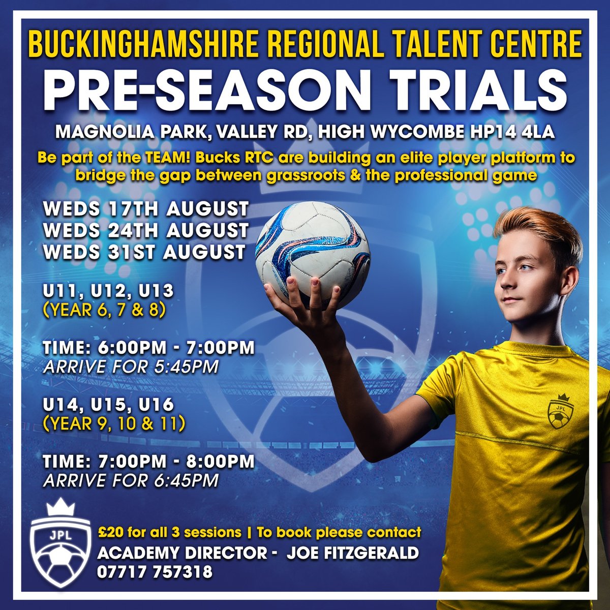 PLAYERS WANTED! ⚽️
Looking to bridge the gap between grass roots and the professional environment? 

Bucks RTC is the place to be!

Running in partnership and alongside grass roots clubs, we want to be able to provide a elite platform for players to maximise there potential! ⤵️