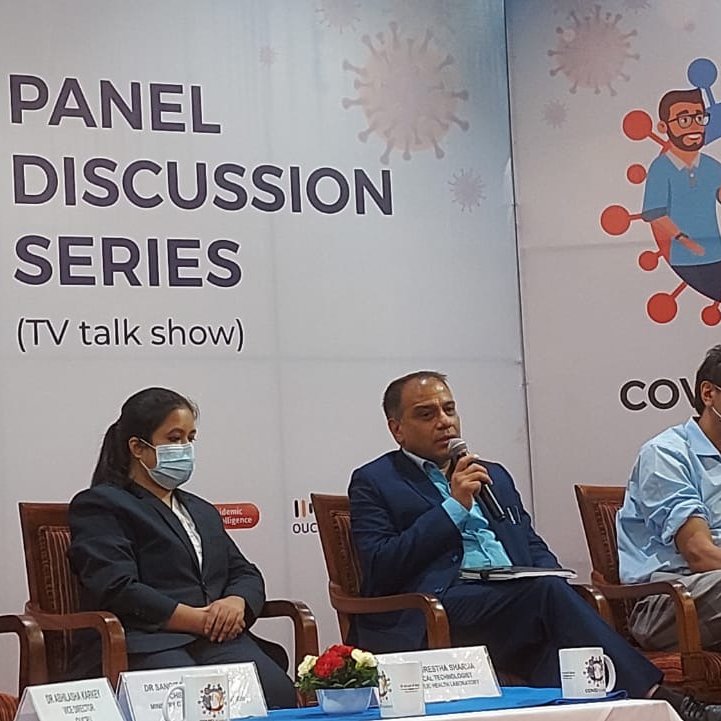 BiratNepal's tweet photo. Panelist Dr Pradip Gyanwali, Executive Chief, Nepal Health Research Council highlights how gene sequencing aids in planning and policy-making for #COVID prevention and control. @wellcometrust @smadixit #NHRC #CMDN #OUCRU @OUCRU_Programme @LSTMnews #Nepal https://t.co/jiv85QkRgs