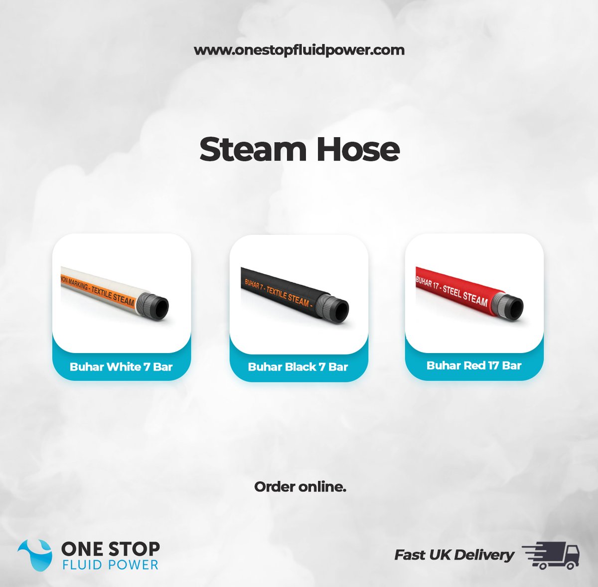 onestopfluid's tweet photo. Dream Steam! 💨

At One Stop Fluid Power Ltd we supply a range of high-quality steam hoses. Specialty hose designed and manufactured for the conveyance of steam, to and from various points.

Explore the steam hose range here: https://t.co/dmKh6eUJev

#steamhose #steam #hose https://t.co/EcWRNMjF9j
