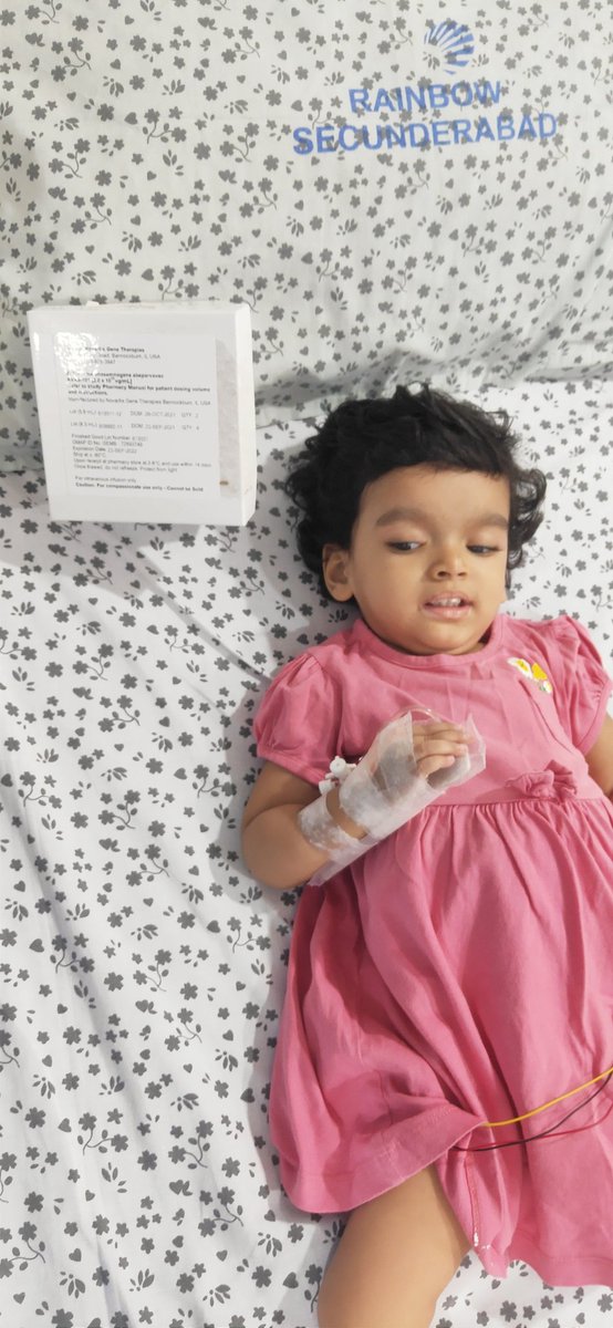 EllenFightsSMA_'s tweet photo. I'm happy to inform.
My Child Ellen Recieved free 💉Zolgensma 🧬gene therapy worth 💰16Cr on 6th Aug 2022, As a part of Novartis Managed access Program.
🙏My Sincere Gratitude to all the Supporters for all your🤲 Prayers for my Child &amp; continue your prayers for her Recovery🤝 https://t.co/q1oYyojSDJ