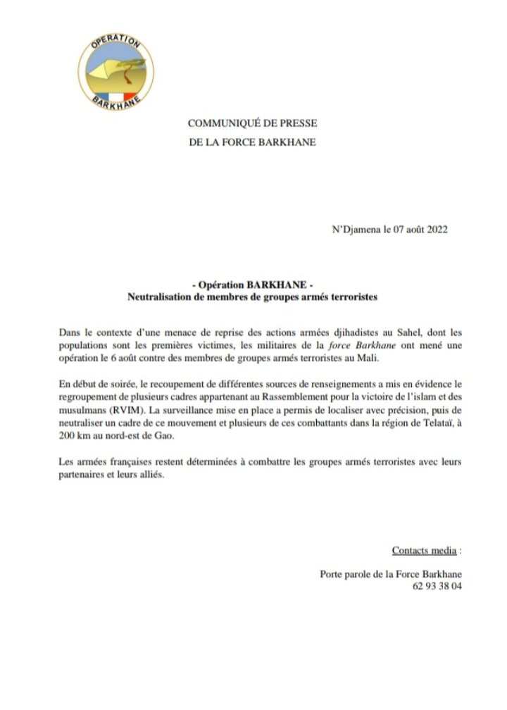 SimparaZoumana's tweet photo. @almouslime #RVIM !
Du coup la france cree un autre groupe terroriste avant son départ du Mali. Le terrorisme est devenu le business des armées françaises et occidentales. maintenir le terrorisme dans le monde permet de maintenir la main mise sur les ressources minières sur le dos des autre https://t.co/mvhH0KNuL1