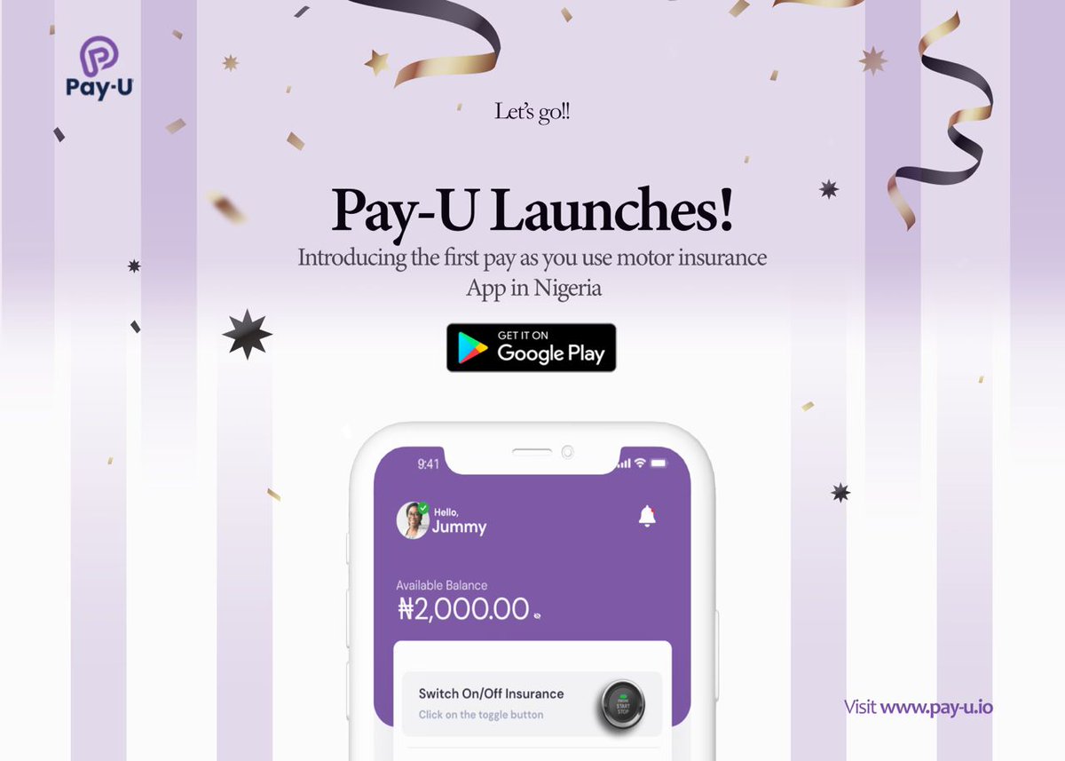 It's been a while since the Insurance Elephant has tweeted (can an elephant tweet?), but there's big news today in Africa insurance- <a href="/Pay_UTech/">Pay-U</a> has launched its Pay by the Minute motor insurance SaaS, partnered with Sovereign Trust.
First like app in the global market.