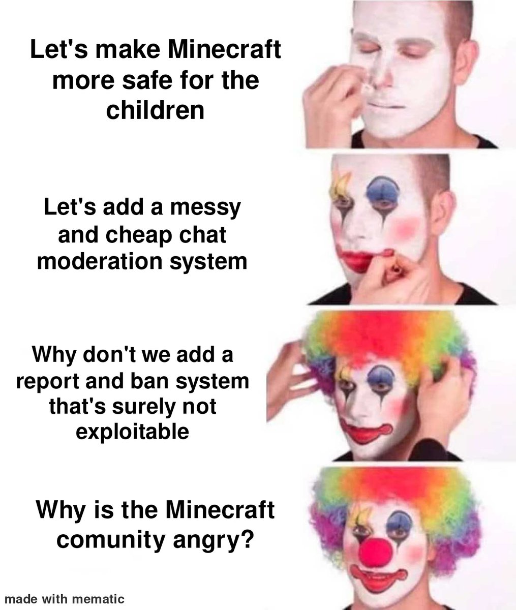 Das hat aber auch wirklich niemand kommen sehen.

#Minecraft #1MemeADay #MCSEU 

~Hadde

Geklaut von: reddit.com/r/MinecraftMem…