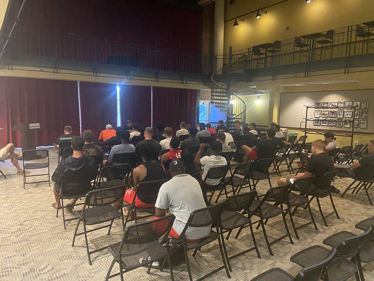 Steven Jackson (@_co_jack) on Twitter photo Big shoutout to my man <a href="/bbriggs2016/">Barclay Briggs</a> for leading our first devotional of the season. Great turnout from our guys, excited for what God has in store for us! #WE Big shoutout to my man <a href="/bbriggs2016/">Barclay Briggs</a> for leading our first devotional of the season. Great turnout from our guys, excited for what God has in store for us! #WE