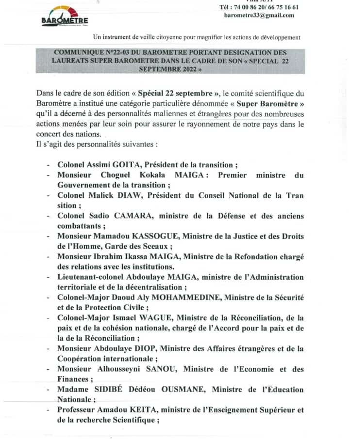 BarometreLe's tweet photo. Communiqué n°22-03 portant désignation des lauréats du SUPER BAROMÈTRE https://t.co/gJjGtMoA0a