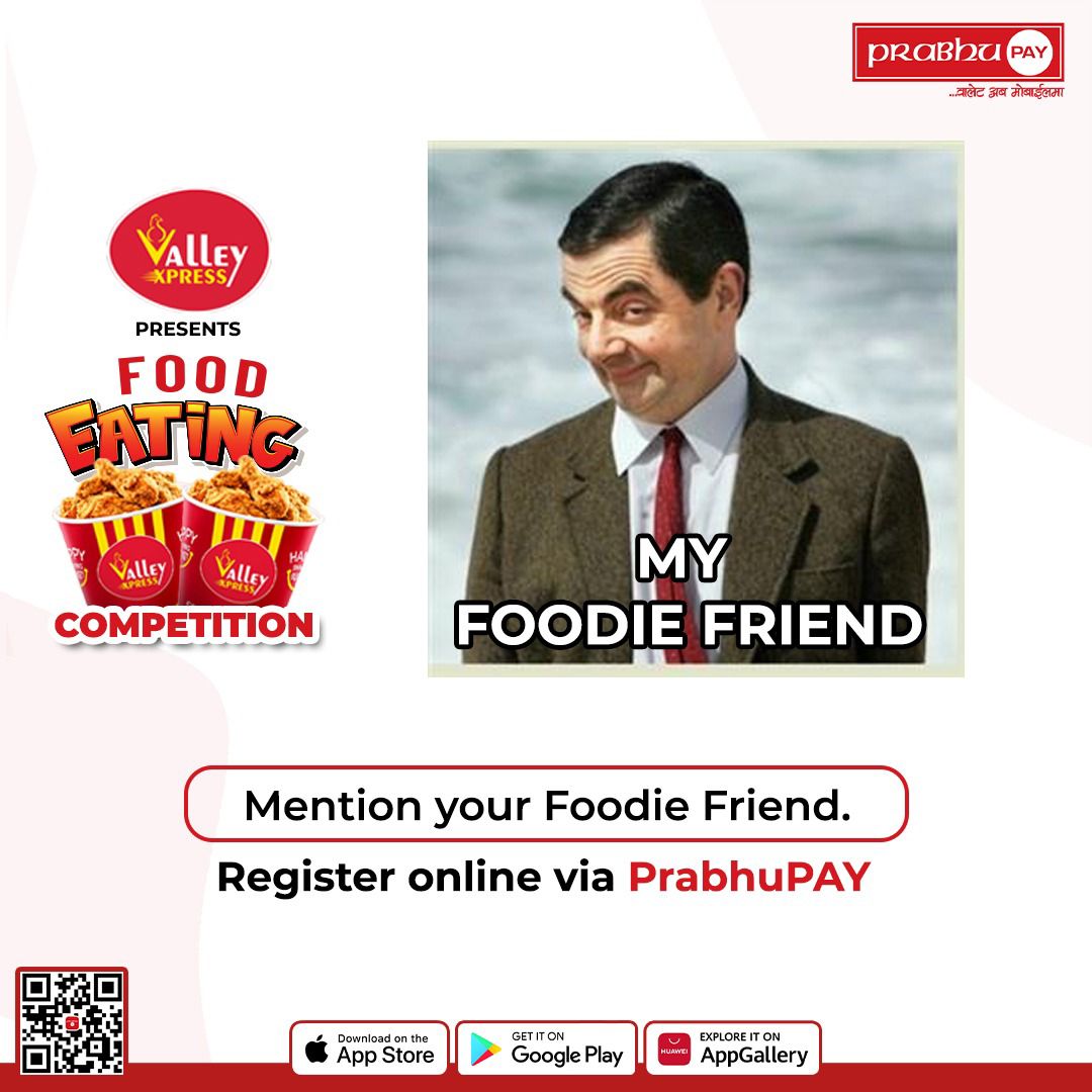 ValleyXpress presents Food Eating Competition. Tuesday @ 3 pm.

Hurry Up!!🏃  Mention all your Foodie Friends... 👬

FREE REGISTRATION!!

Download the app &amp; Register now: p.prabhupay.com