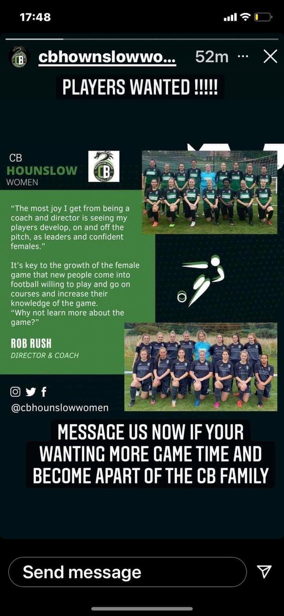 CB Hounslow ladies tweet media