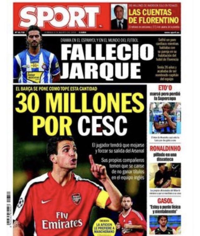 XavierFina's tweet photo. La portada de la infàmia. Us perseguirà per sempre, @sport. Encara esperem que demaneu perdó #rcde https://t.co/DIguNGTla1