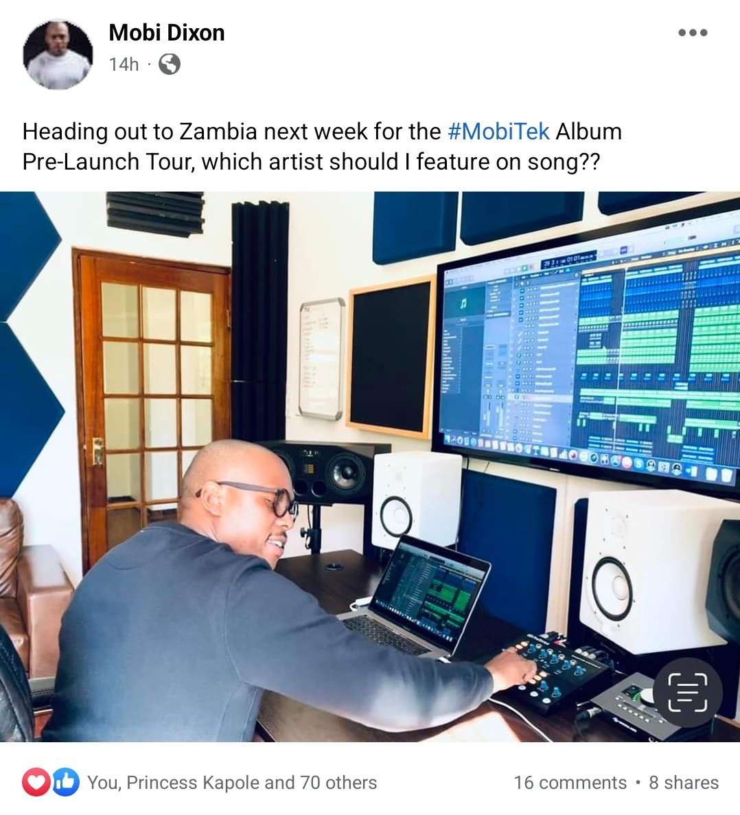 <a href="/mobidixon/">Mobi Dixon</a> game to jump into studio with a Zambian artist! Who should it be?