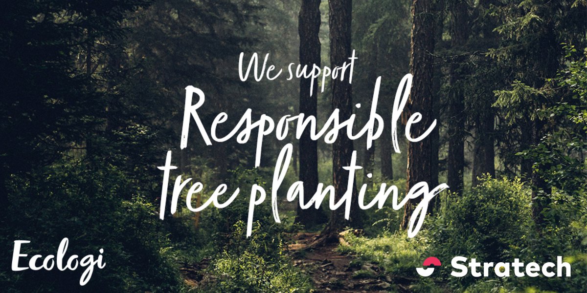 We've partnered with <a href="/Ecologi_hq/">Ecologi 🌍</a> and committed to plant a #tree 🌲 for every customer order we receive, contributing to tackling the #climate issue facing the #planet 🌏

Find out more here: stratech.co.uk/ecologi

#SustainableBusiness #ClimatePositiveWorkforce