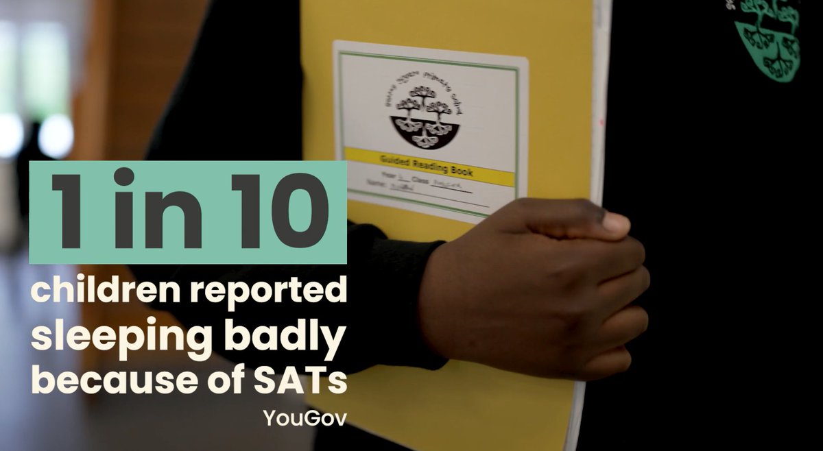 1 in 10 children reported sleeping badly because of SATs

The evidence speaks for itself. Let's get rid of #SATs join our campaign: bit.ly/3uTHoY4