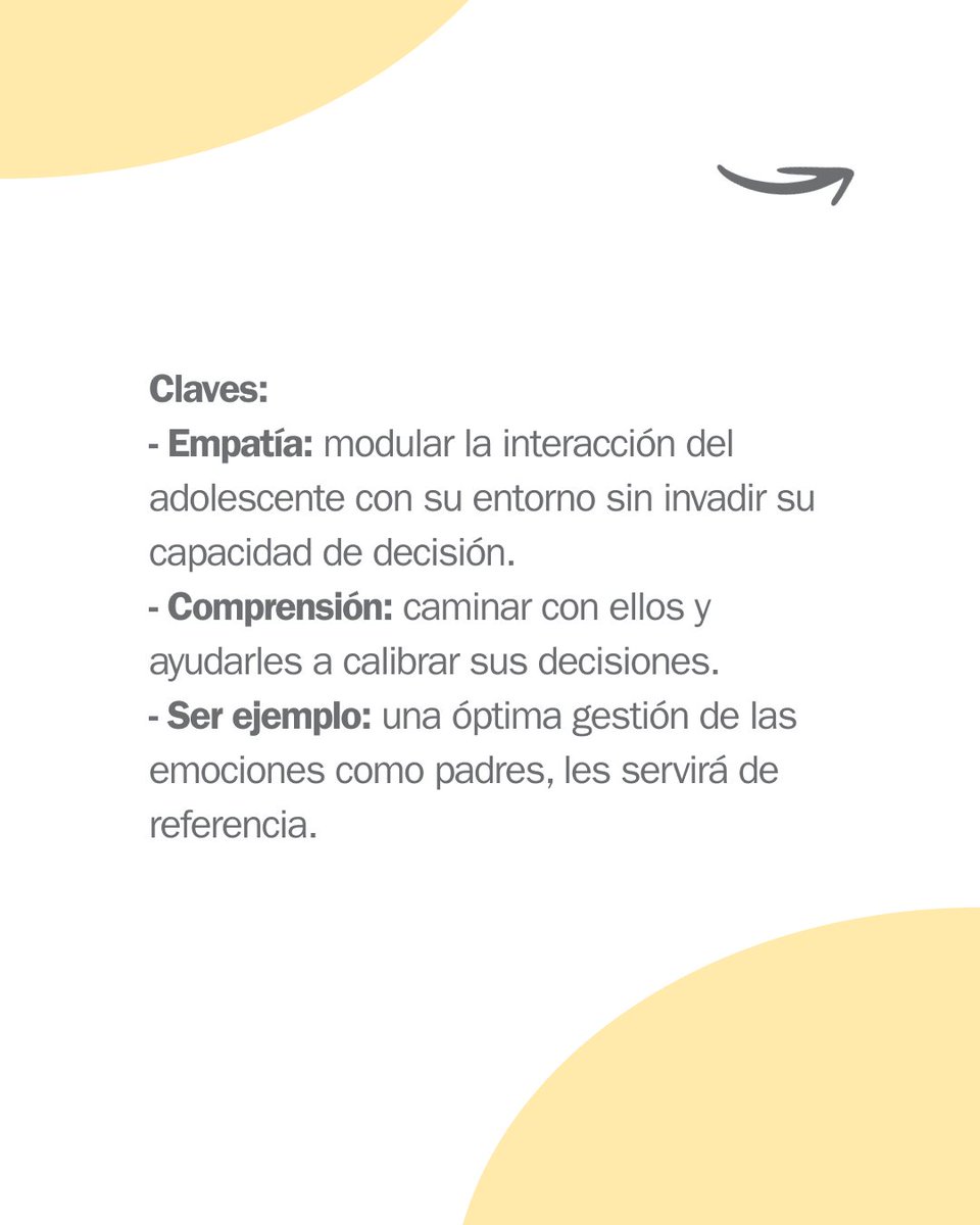 Como padres y madres, debemos practicar la empatía, la comprensión y el entendimiento sobre lo que ocurre en el cerebro de los jóvenes para poder acompañarlos en su adolescencia.

¿Cómo lo haces tú? Comparte tu experiencia.