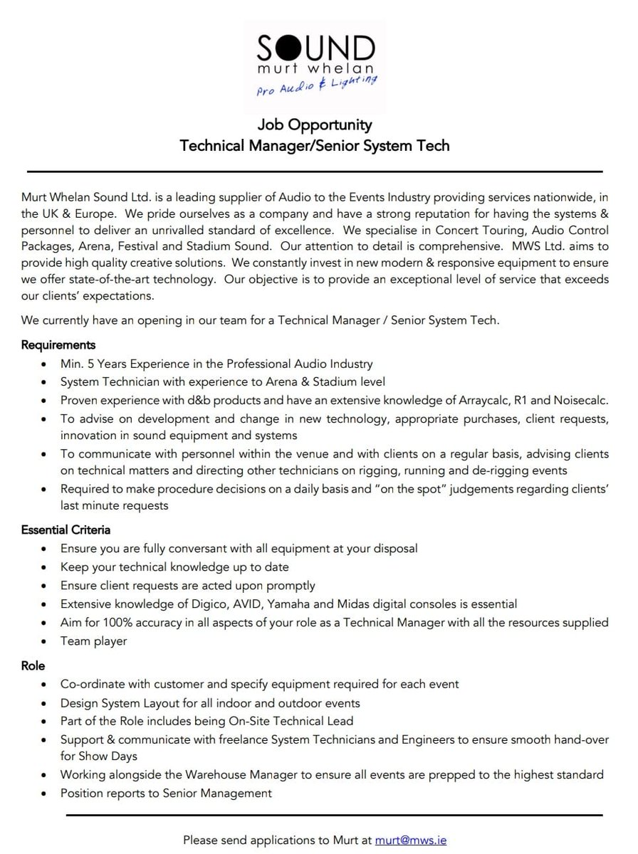 Murt Whelan Sound tweet media