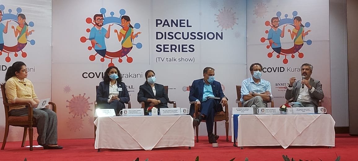 BiratNepal's tweet photo. Panelist @smadixit, Biomedical Research Scientist, Center for Molecular Dynamics - Nepal, enlightening how genomic surveillance can be improved in the country and the future of sequencing based diagnostics in Nepal. @wellcometrust @smadixit #NHRC #CMDN #OUCRU @LSTMnews https://t.co/qkfRlWycow