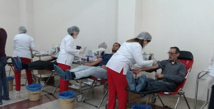 Traditionally, on #Ashura day all religious confessions are united for traditional blood donation campaign in #Azerbaijan. All collected blood will be examined to be used in treatment of #hemophilia and #thalassemia patients.#humanity #Jew #Christian #Muslim