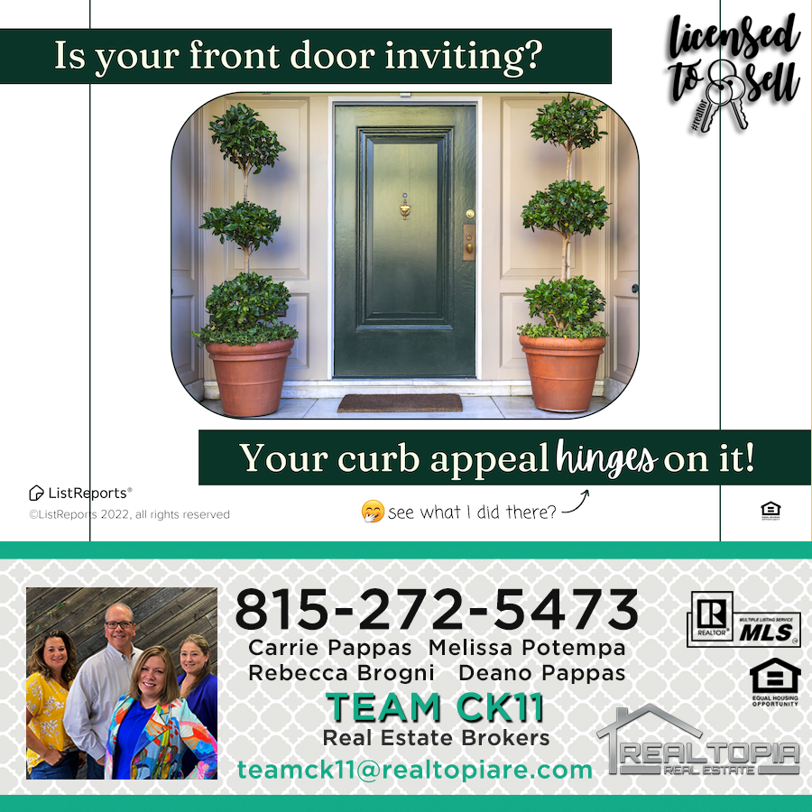 Ck11Team's tweet photo. Selling during the fall or winter? Take the exterior photos now. :-) Not sure how to take them? Call Carrie Pappas and her TEAM CK11 - Realtopia Real Estate to help make Real Estate less complicated. 815-272-5473 #teamck11 #realtopia #happyhoming #sellwithteamck11 https://t.co/oGpTSK43oI
