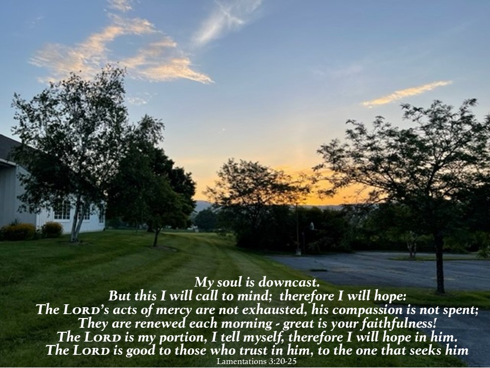 FrRobJaskot's tweet image. Was brooding over a lot of hurts, mistakes, sins. (SURPRISE?!) day wasn&apos;t going well. What I saw as I drove in today reminded me of my friend Pat always saying God&apos;s mercies are never exhausted. Got to remember that hope and faith are active. I need to trust God and God&apos;s ways.