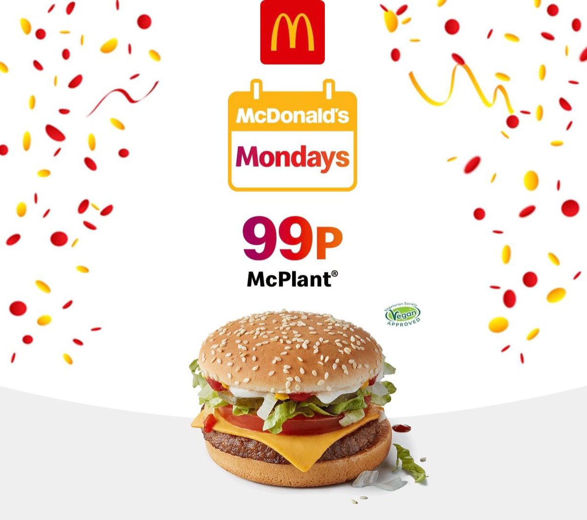 Our McDonald's Monday offer continues... 

Grab a 99p McPlant when you order on the app! Do not miss out!