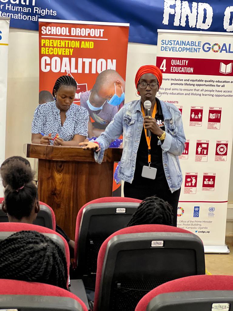 UmutoniAisha1's tweet photo. Human Right session held at Kyambogo University was an achievement and we hope to see students play their part back in communities @kyambogou @NNDUGWA @mtoto_Wa_shule @Youth4HRD @SDGaction https://t.co/OYEqW6QlWW