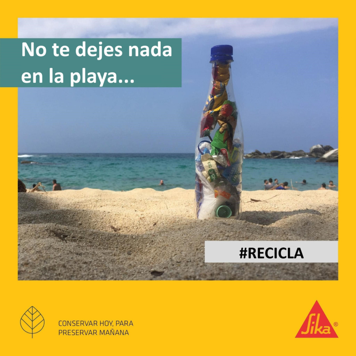SikaSpain's tweet photo. Recuerda...recoge todo lo que lleves a la playa y recíclalo de manera responsable

No ensucies playas, caminos, lagos, ríos, bosques...CUIDA LA NATURALEZA https://t.co/OtIqdxnmJ3
