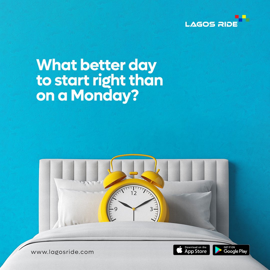 LagrideNigeria's tweet photo. Whether you are starting afresh, or still on the same vision board, Mondays are the best days to start.
What are your plans for the week? Whereever it is, LagosRide will take you there.
Download the app today.
#ridesinlagos #ridewithlagosride #mylagosride #ridehailingapp https://t.co/kpMnPoulJ5
