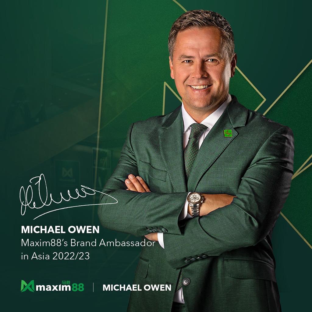 maxim88official's tweet photo. We proudly announce that the EPL Legend, Michael Owen has join Maxim88 as our Brand Ambassador! 

Play Now: https://t.co/4fSuna1qFy
#Maxim88 #maxim88evo #mega888 #918kiss #duitnow #slots #evolutiongaming #casino #unlimitedcashback #thisiswhereweplay #livecasino https://t.co/nSZMCWT9aW