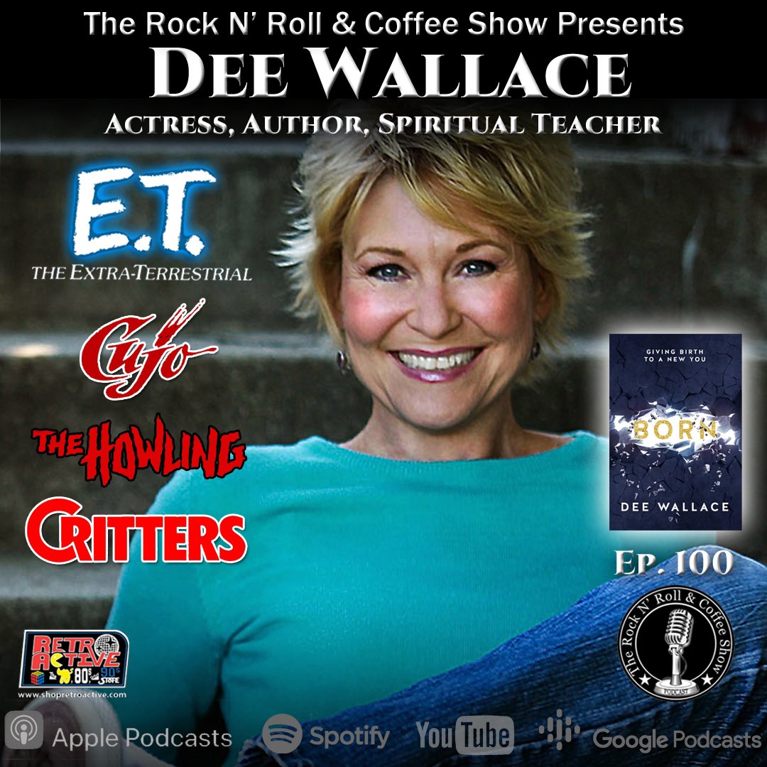 Ep 100 Dee Wallace (E.T., Cujo, The Howling) on her new book “BORN”, self manifestation &amp; creating the life you want, stories from E.T., Cujo, Rob Zombie &amp; more!

YouTube: youtu.be/H-uzwGkxCx8

#deewallace #born  #ettheextraterrestrial #cujo #thehowling #themunsters