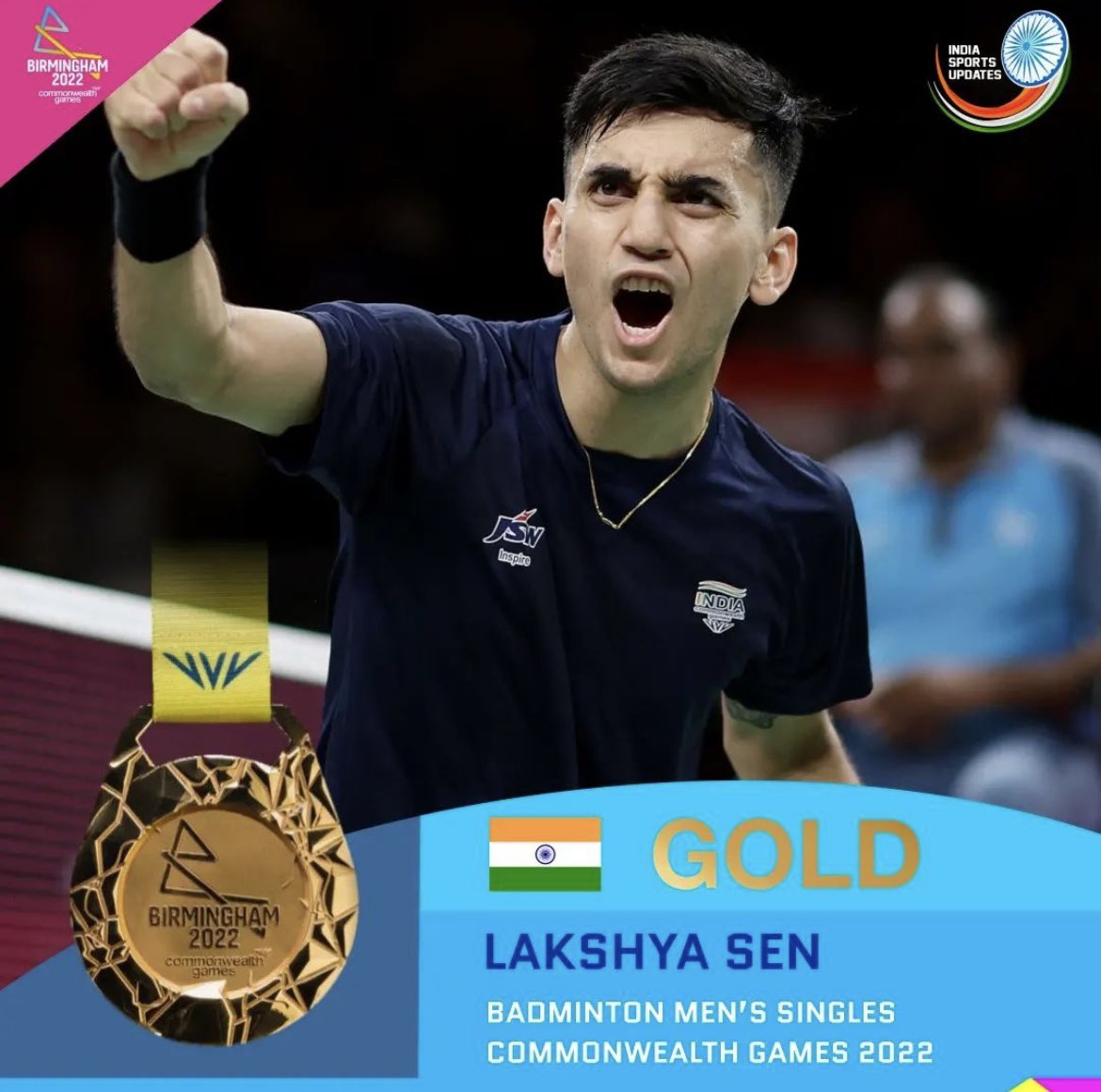 Purvaa_S's tweet photo. An hour and 20 minutes of sheer brilliance👏🏼 @lakshya_sen 
#badmintonindia #CWG2022 https://t.co/yRJYHnS4cX